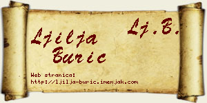 Ljilja Burić vizit kartica